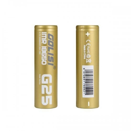 Golisi G25 18650 Battery 2500mAh 20A