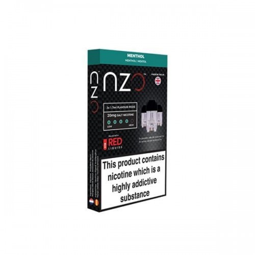 NZO 10mg Salt Cartridges with Red Liquids Nic...