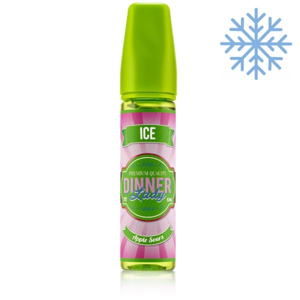 Apple Sours Ice by Dinner Lady Sweets Ice 50ml Short Fill E-Liquid