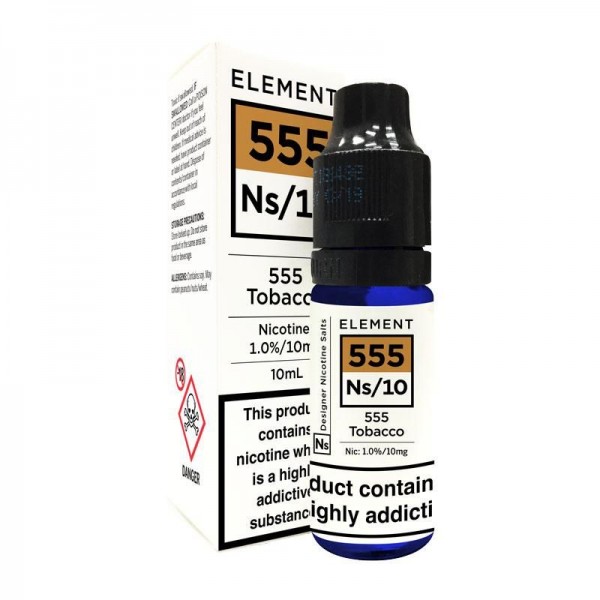 555 Tobacco Nic Salt E-Liquid by Element 10ml