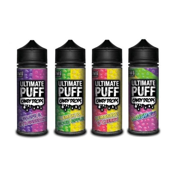 Ultimate Puff Candy Drops Lemon & Sour Apple 100ML Short Fill E-Liquid