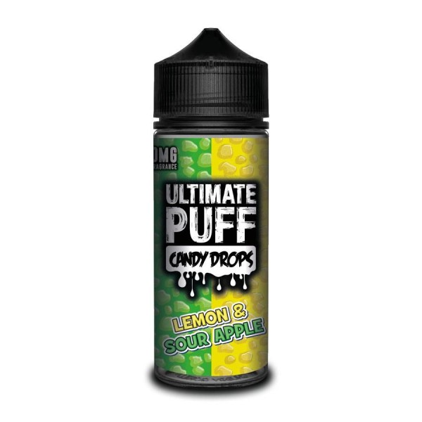 Ultimate Puff Candy Drops Lemon & Sour Apple 100ML Short Fill E-Liquid