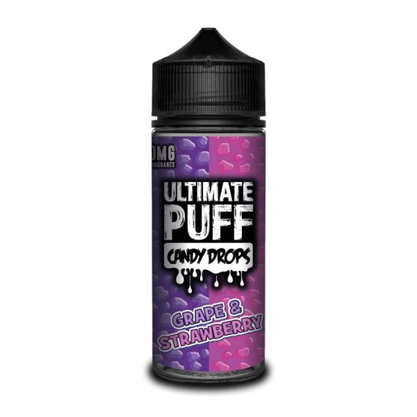 Ultimate Puff Candy Drops Grape & Strawberry 100ML Short Fill E-Liquid