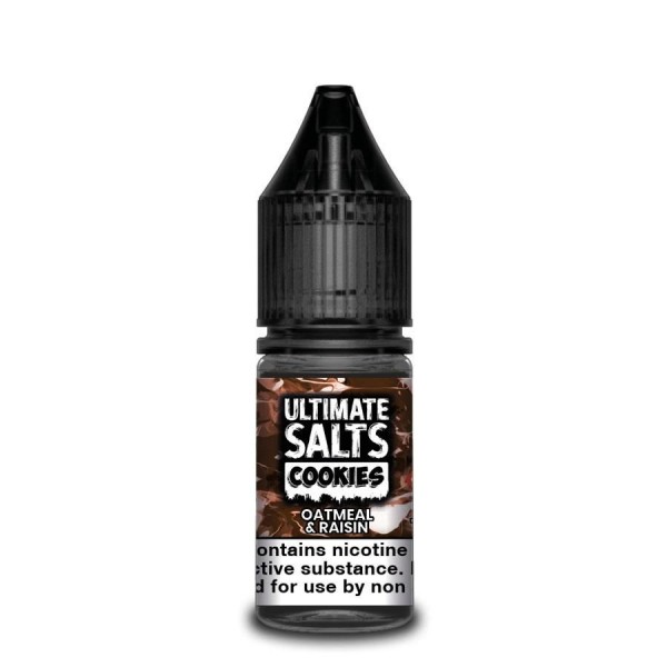 Oatmeal & Raisin Nic Salt E-Liquid by Ultimate Puff Salts Cookies 10ml