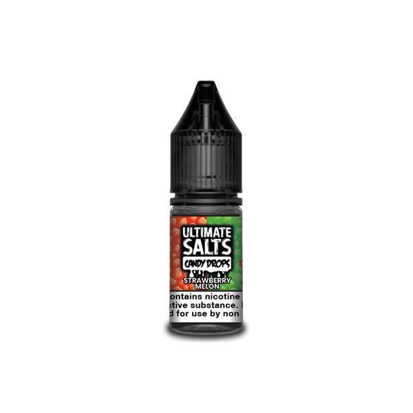 Watermelon & Cherry Nic Salt E-Liquid by Ultimate Puff Salts Candy Drops 10ml