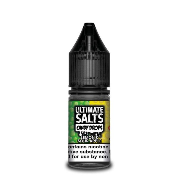 Lemon & Sour Apple Nic Salt E-Liquid by Ultimate Puff Salts Candy Drops 10ml