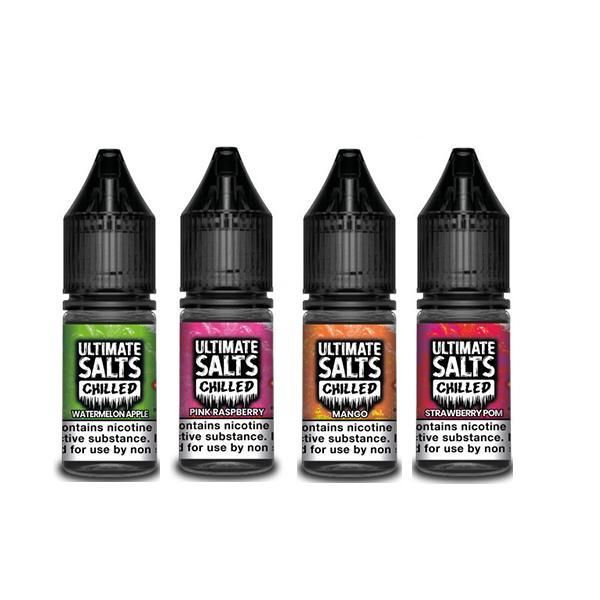 Blue Raspberry Nic Salt E-Liquid by Ultimate Puff Salts Chilled 10ml