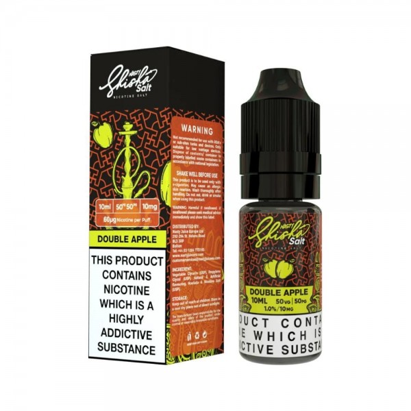 Double Apple Nic Salt E-Liquid by Nasty Juice Shisha 10ml