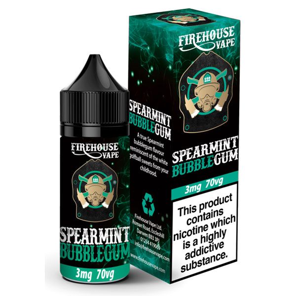 Spearmint Bubblegum E-Liquid by Firehouse Vape 10ml