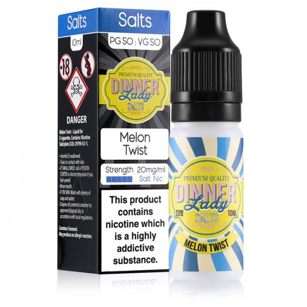 Melon Twist 20mg Nic Salt E-Liquid by Dinner Lady 10ml