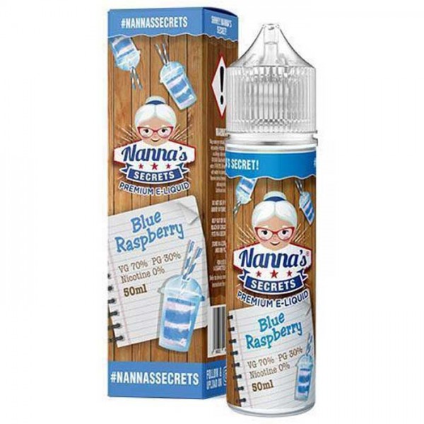 Blue Raspberry by Nanna's Secrets Original Series Short Fill E-Liquid