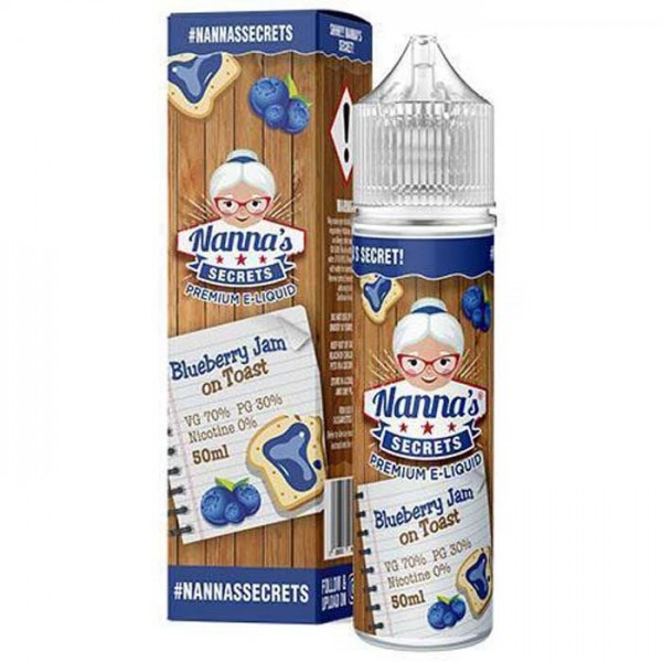 Blueberry Jam On Toast by Nanna's Secrets Original Series Short Fill E-Liquid