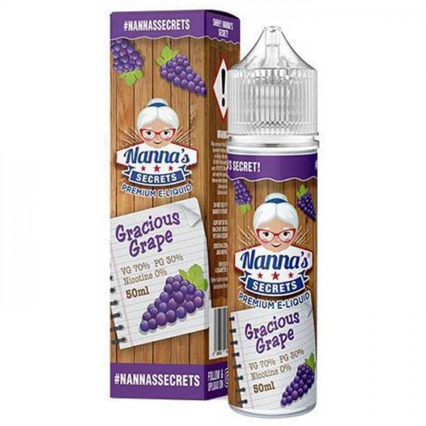 Gracious Grape by Nanna's Secrets Original Series Short Fill E-Liquid